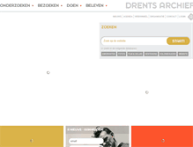 Tablet Screenshot of drentsarchief.nl